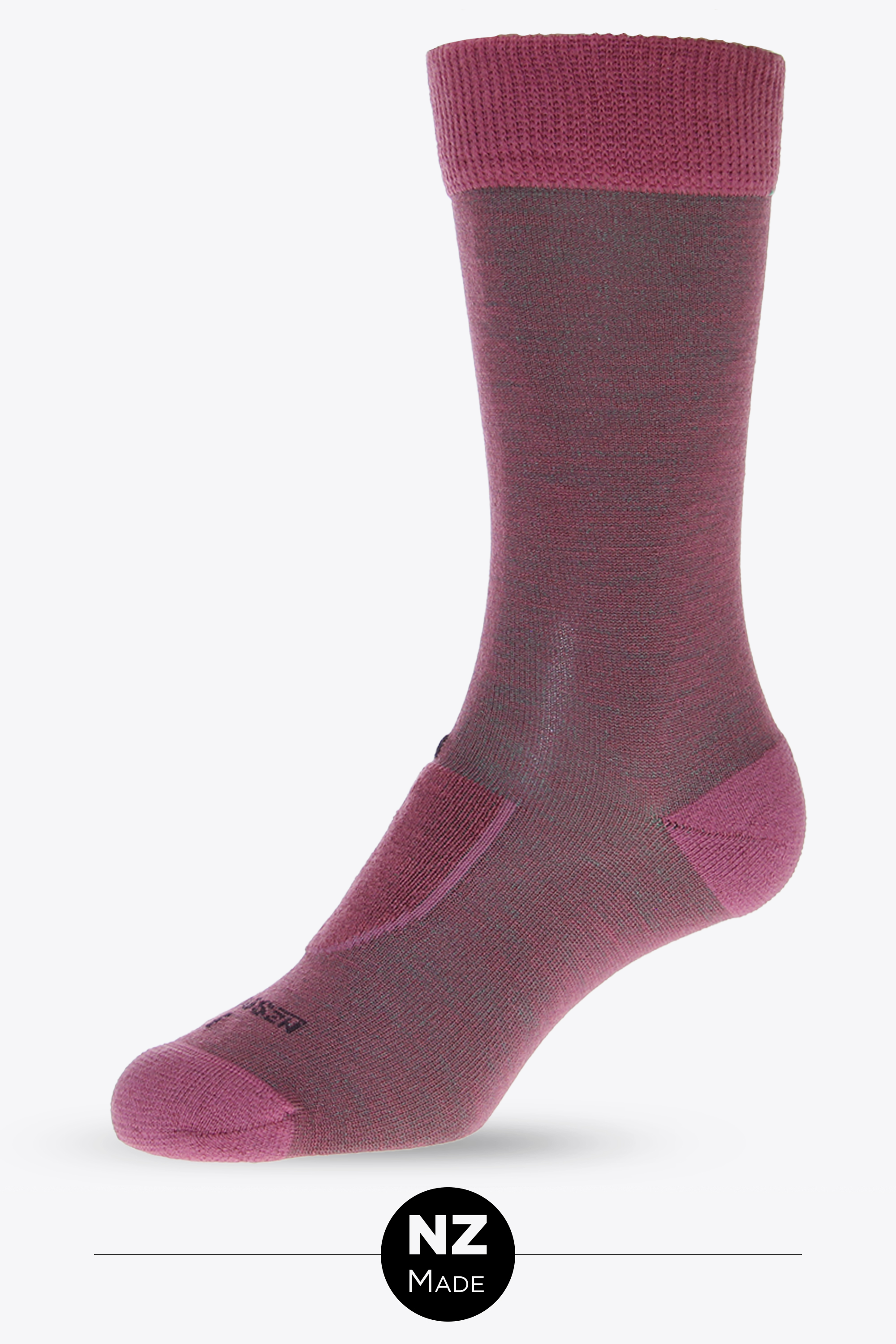 Nuyarn Dress Sock - rose